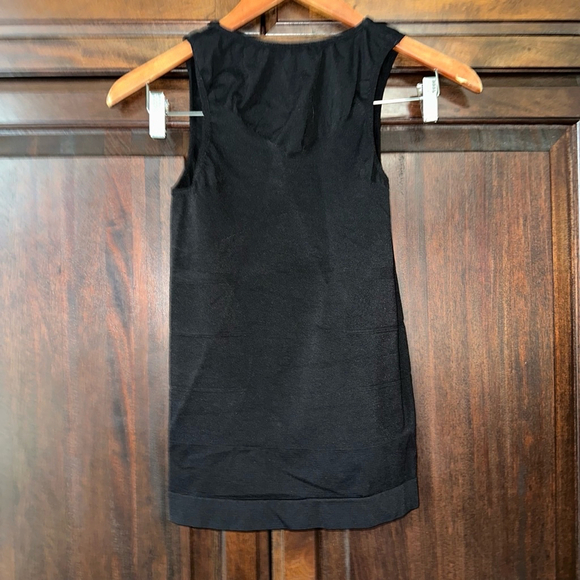 Women's maternity spandex & Nylon Tank Top Size Large Black compression - Picture 2 of 7